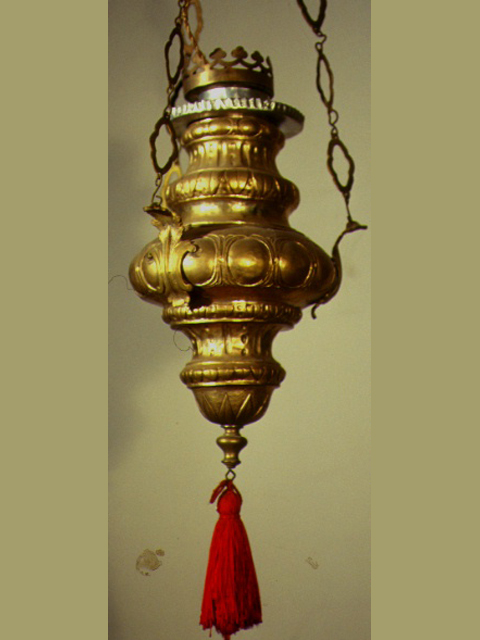 lampada pensile, coppia - ambito marchigiano (fine sec. XVII)