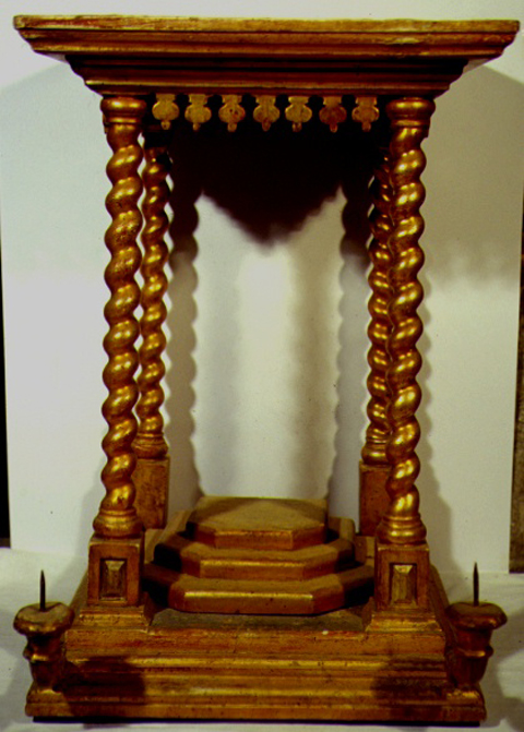 tronetto per esposizione eucaristica - ambito marchigiano (sec. XVIII)