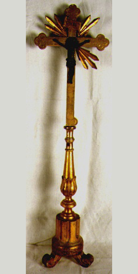 croce d'altare, elemento d'insieme - ambito marchigiano (sec. XIX)