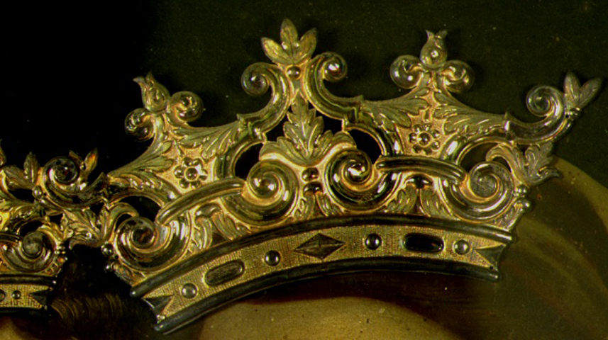 corona da dipinto, elemento d'insieme - ambito marchigiano (sec. XIX)