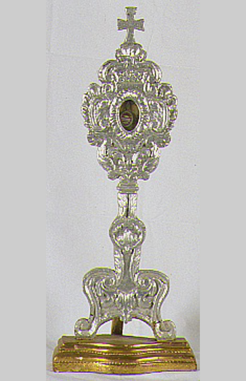 reliquiario-ostensorio - ambito marchigiano (sec. XIX)