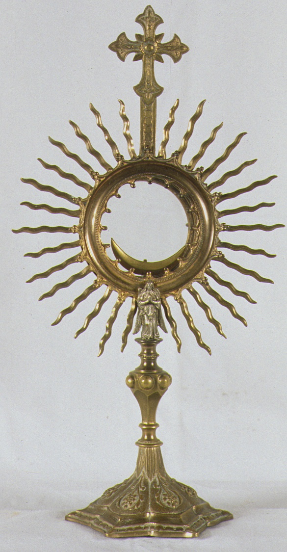 ostensorio - a raggiera - ambito marchigiano (prima metà sec. XX)