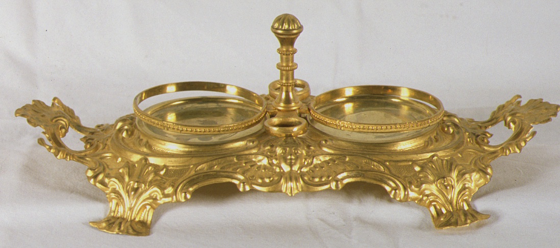 ampolliera, elemento d'insieme - ambito marchigiano (sec. XIX)