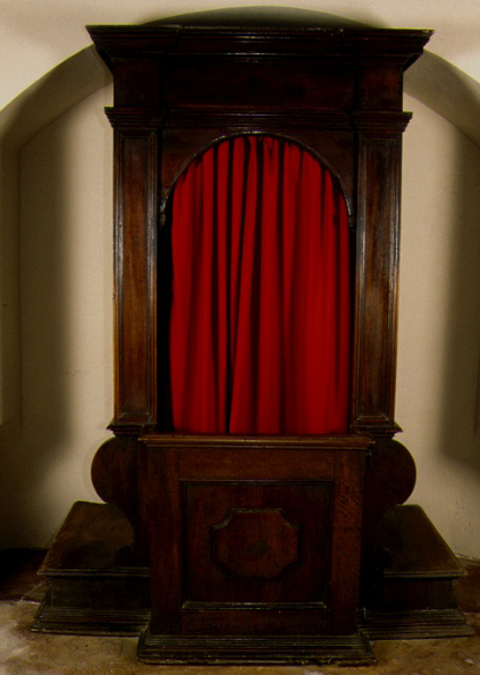 confessionale, coppia - ambito marchigiano (sec. XIX)