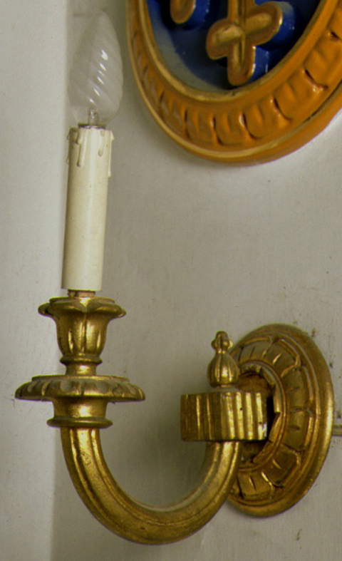 candeliere da parete, serie - ambito marchigiano (sec. XIX)