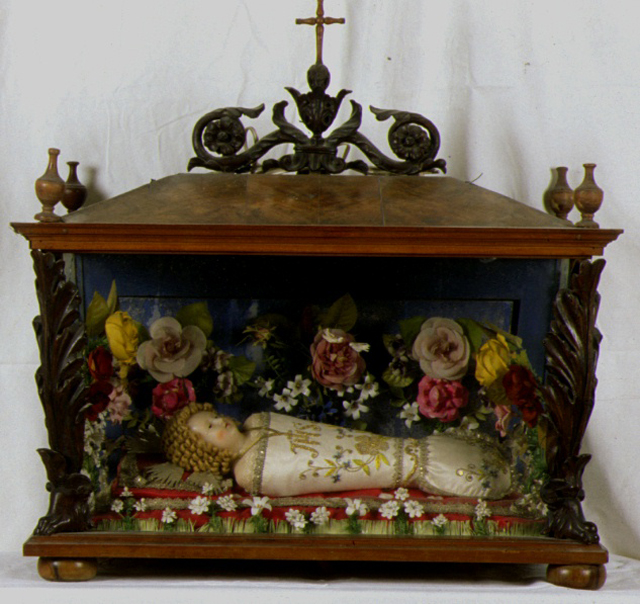 teca, elemento d'insieme - ambito marchigiano (sec. XIX)