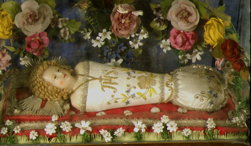 Gesù Bambino (statuetta, elemento d'insieme) - ambito marchigiano (sec. XIX)