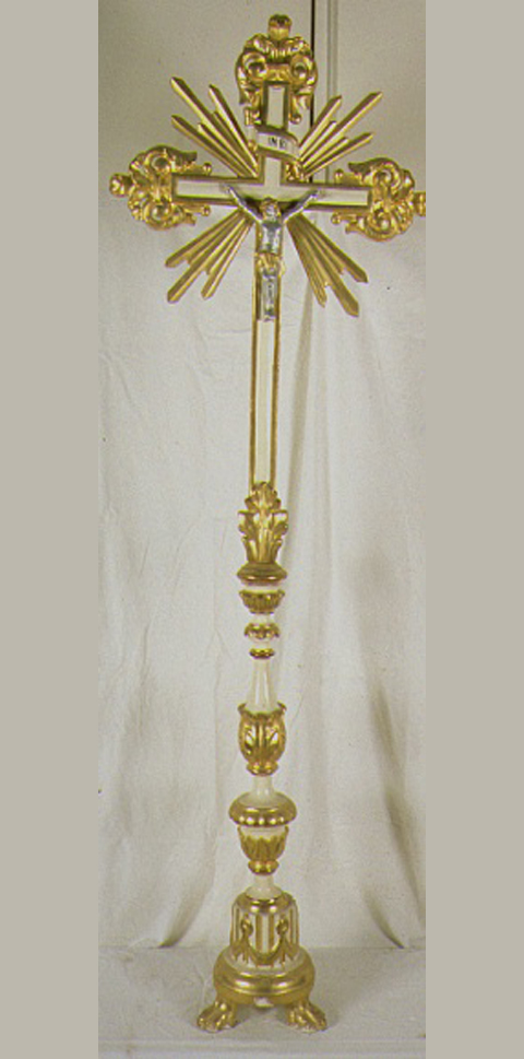croce d'altare, elemento d'insieme - ambito marchigiano (sec. XIX)