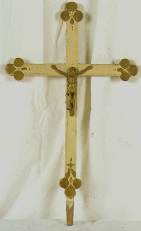 croce d'altare, elemento d'insieme - ambito marchigiano (prima metà sec. XX)