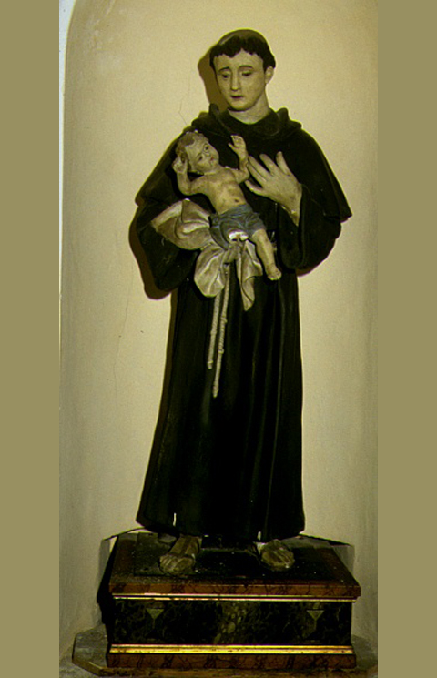 Sant'Antonio con Bambino (statua) - ambito marchigiano (sec. XIX)