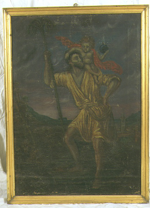 San Cristoforo (dipinto) - bottega marchigiana (sec. XIX)
