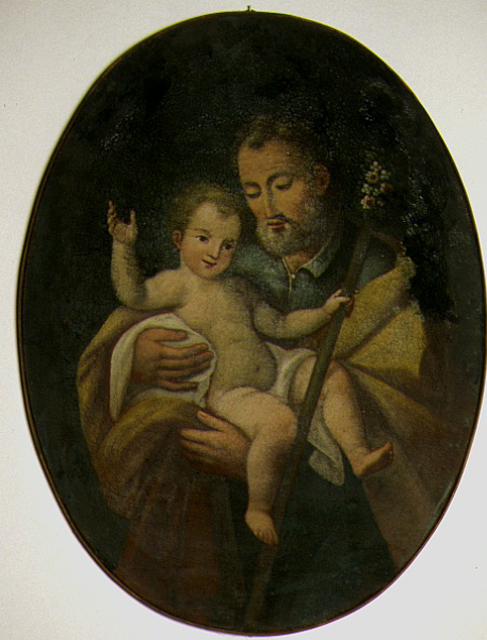 San Giuseppe con Bambino (dipinto) - bottega marchigiana (sec. XVIII)