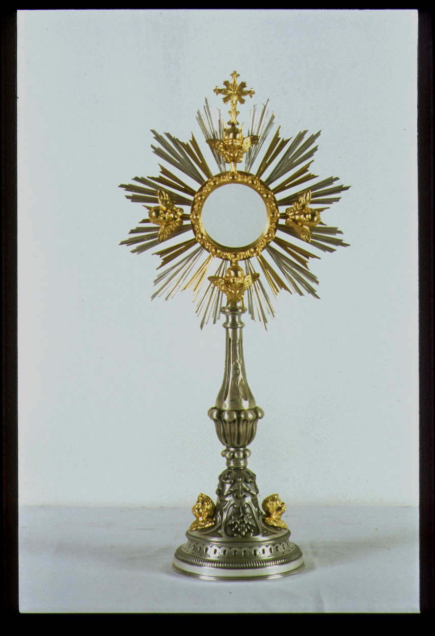 ostensorio - a raggiera - ambito marchigiano (sec. XIX)