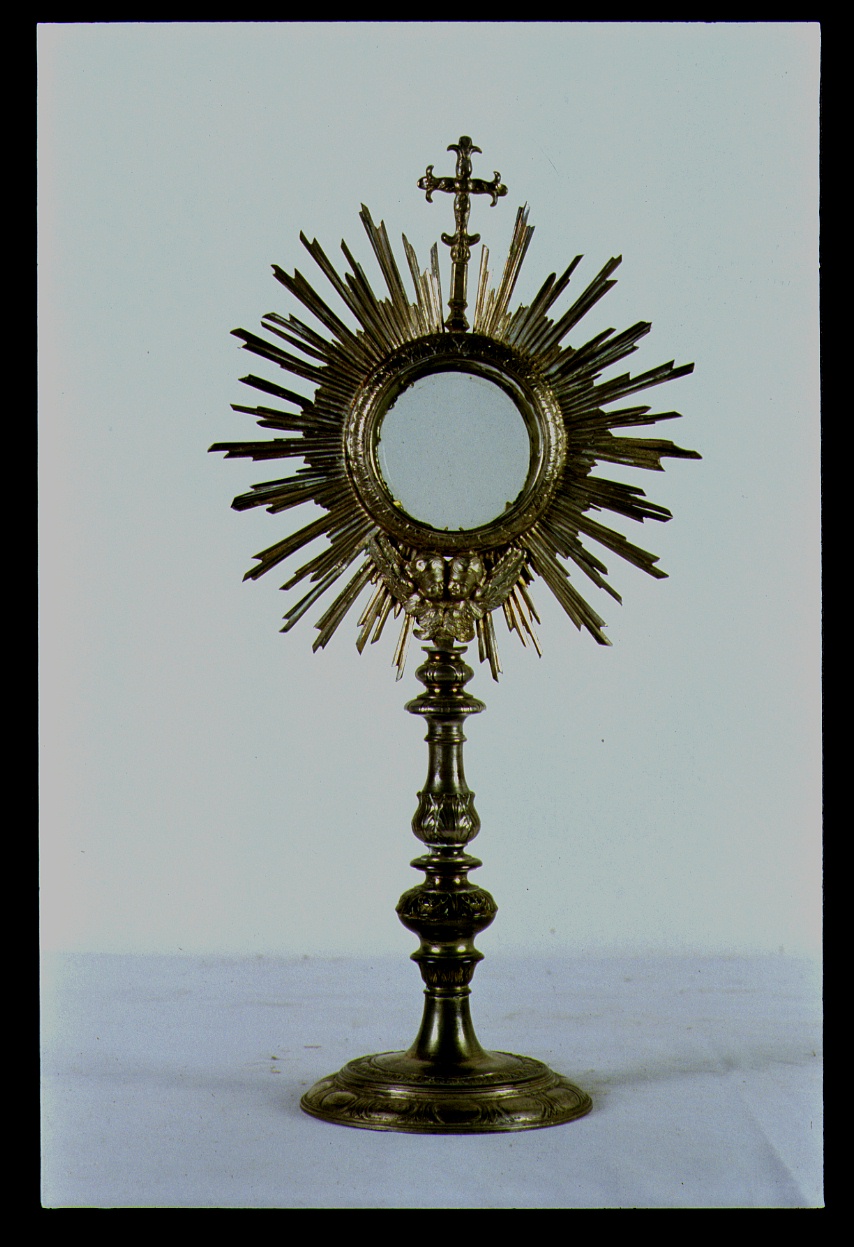 ostensorio - a raggiera - ambito marchigiano (sec. XIX)