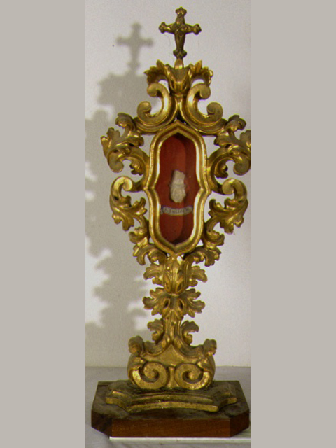 reliquiario-ostensorio, serie - ambito marchigiano (sec. XVII)