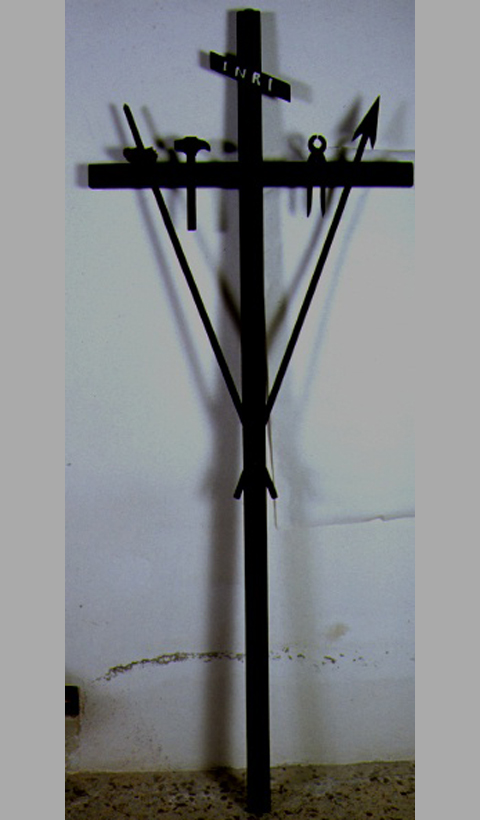 croce penitenziale - ambito marchigiano (prima metà sec. XX)