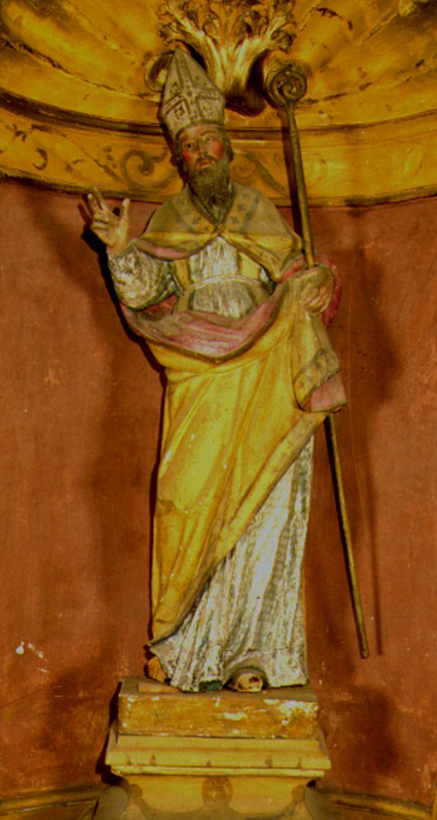 statua, elemento d'insieme - bottega napoletana (sec. XVIII)