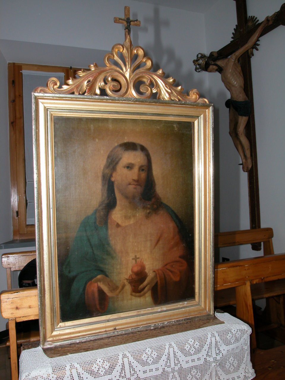 Sacro Cuore di Gesù (dipinto) - ambito marchigiano (sec. XIX)