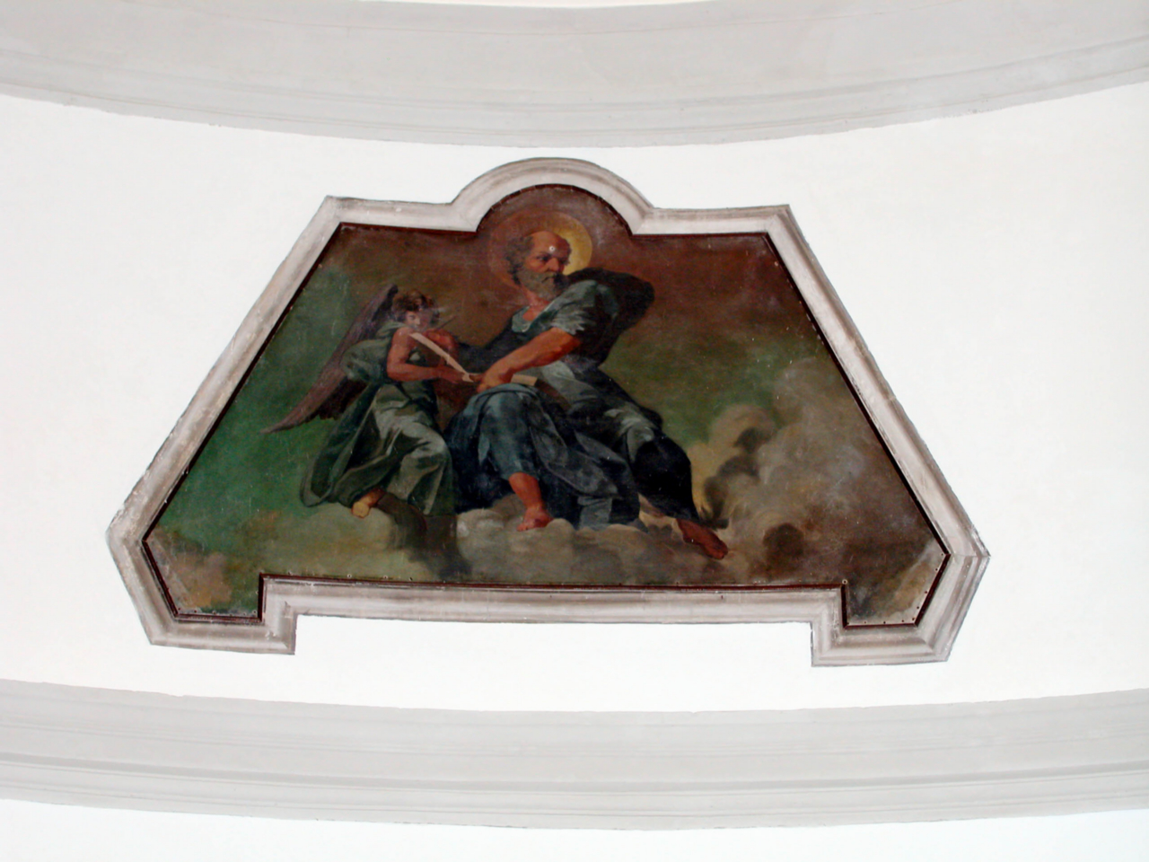 San Matteo e l'angelo (dipinto, elemento d'insieme) - ambito marchigiano (prima metà sec. XIX)