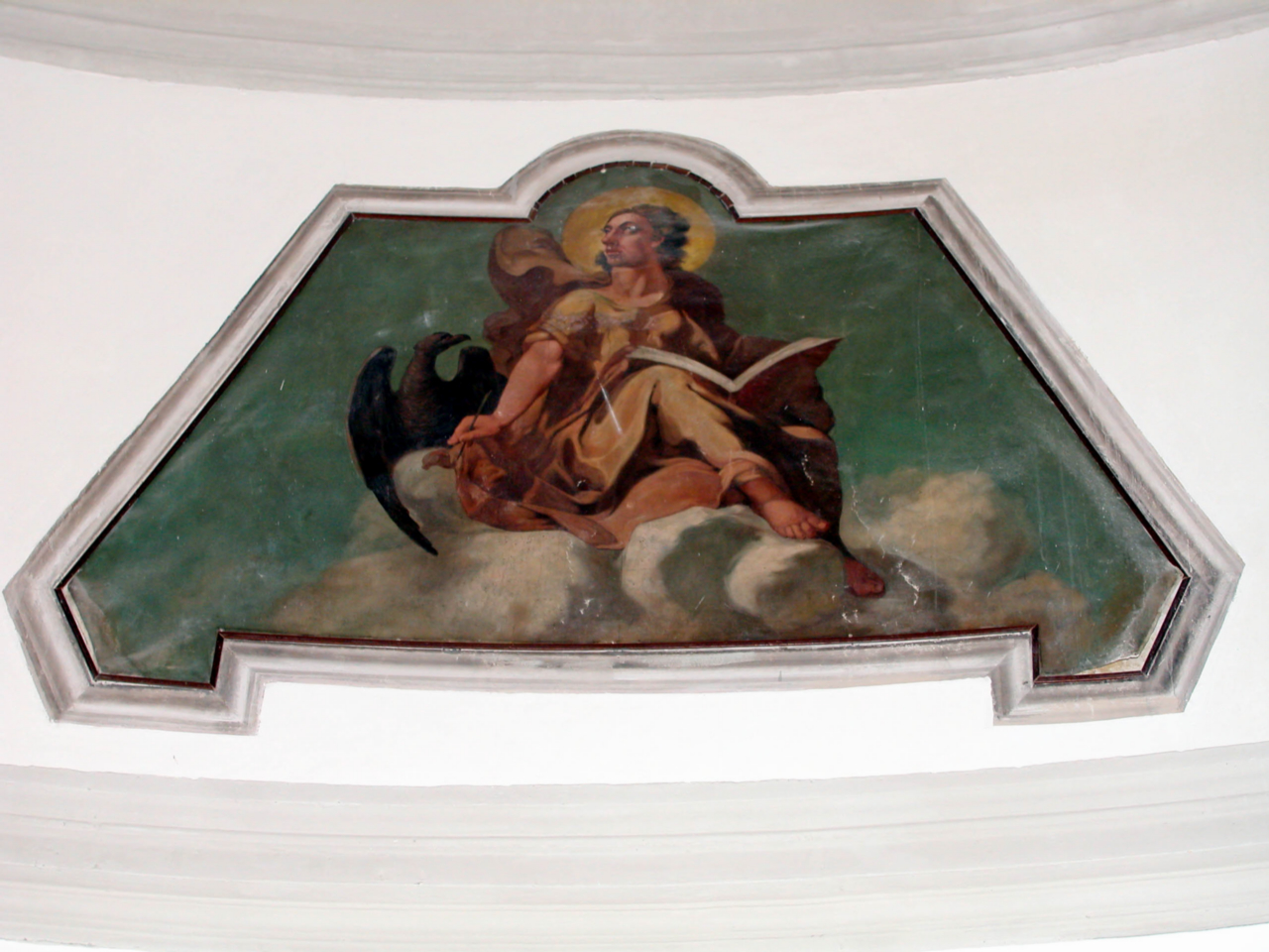 San Giovanni Evangelista (dipinto, elemento d'insieme) - ambito marchigiano (prima metà sec. XIX)