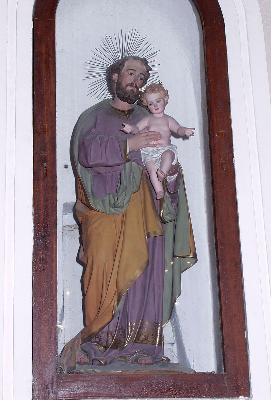 San Giuseppe e Gesù Bambino (statua) - bottega marchigiana (prima metà sec. XX)