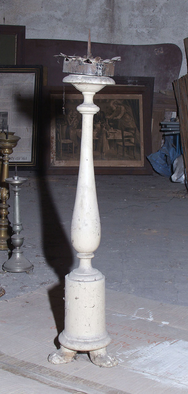 candelabro, serie - bottega marchigiana (inizio sec. XX)