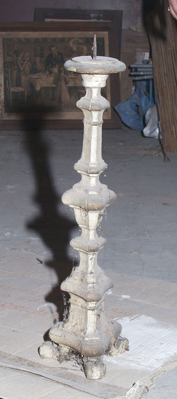 candelabro, serie - bottega marchigiana (prima metà sec. XIX)