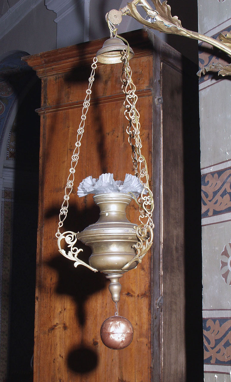 lampada - a muro, coppia - bottega marchigiana (seconda metà sec. XIX)