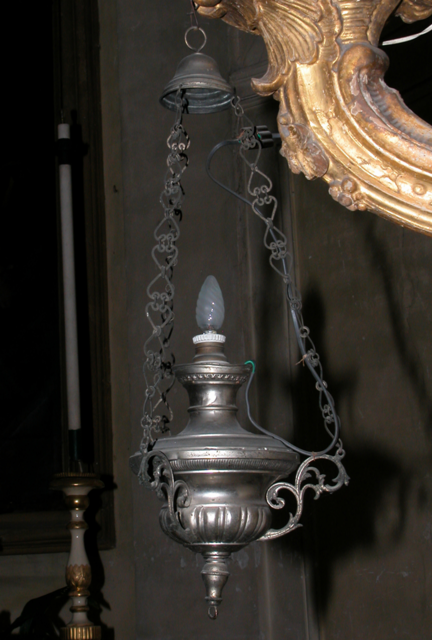 lampada pensile, coppia - bottega marchigiana (sec. XIX)