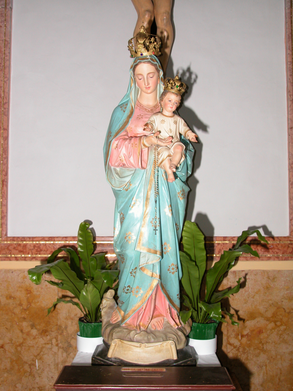 Mater Divina Gratia, Madonna con Bambino (statua) - bottega marchigiana (sec. XIX)
