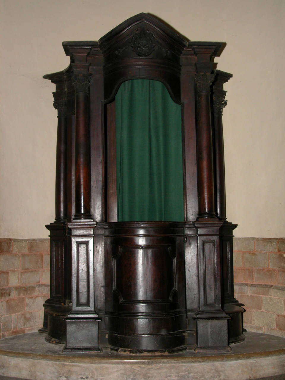 confessionale, coppia - bottega marchigiana (fine/inizio secc. XVIII/ XIX)