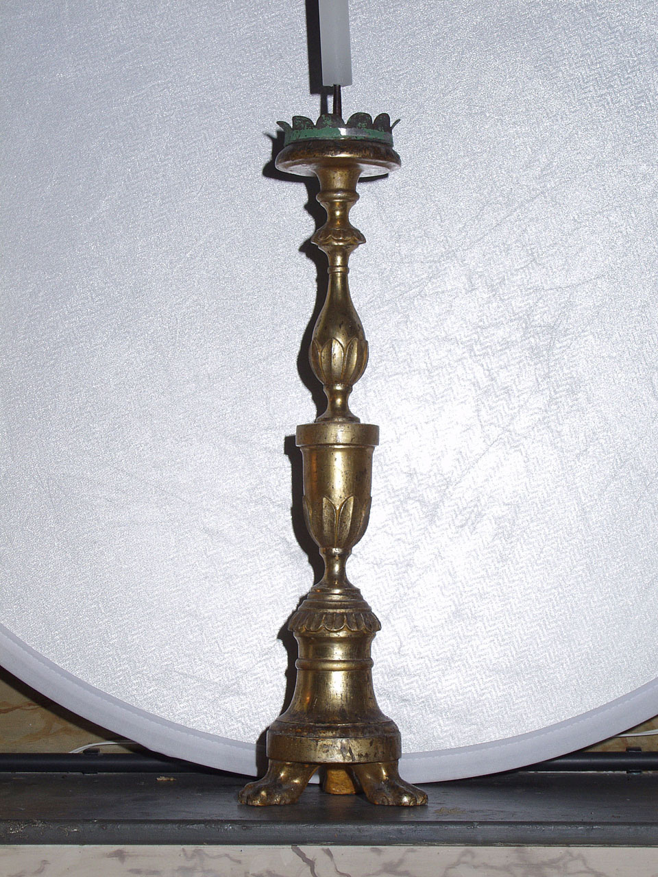 candelabro, serie - bottega marchigiana (seconda metà sec. XIX)