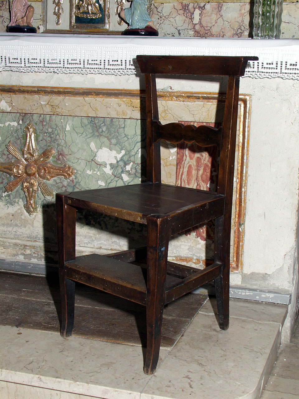 sedia-inginocchiatoio - bottega marchigiana (inizio sec. XX)
