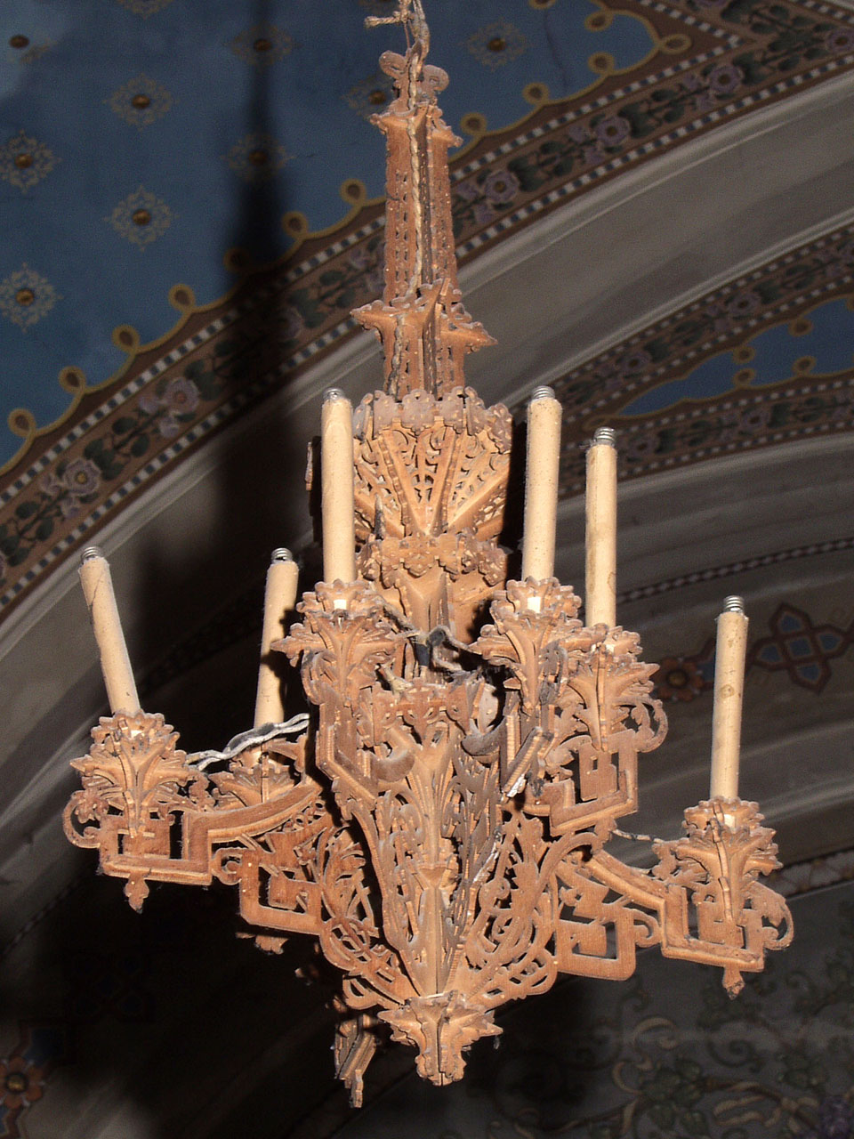 lampadario, coppia - bottega marchigiana (inizio sec. XX)