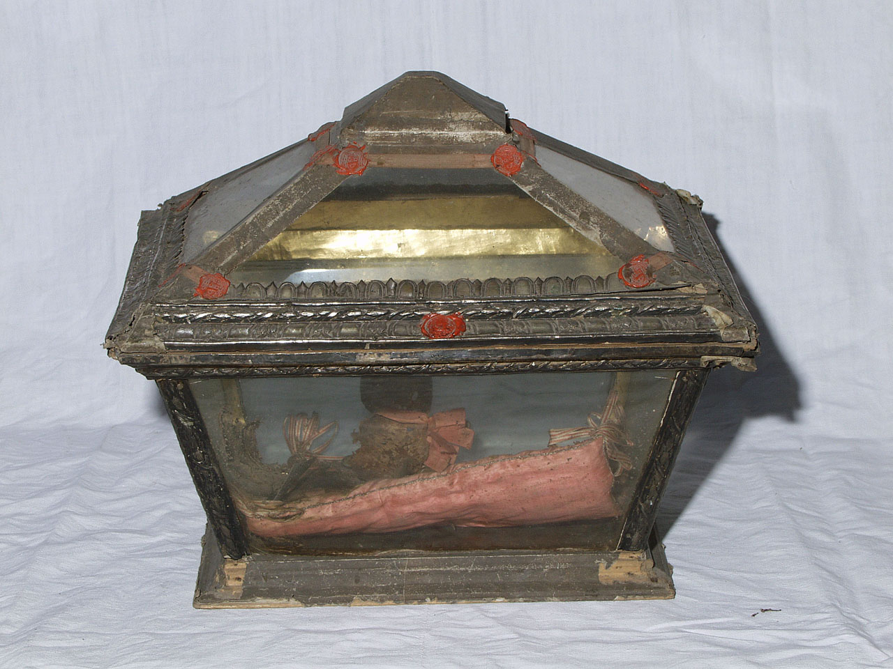 reliquiario - a ostensorio - bottega marchigiana (sec. XIX)