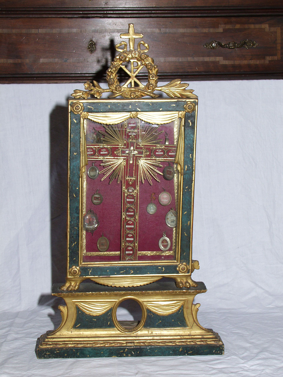 reliquiario - a tabella - bottega marchigiana (prima metà sec. XIX)