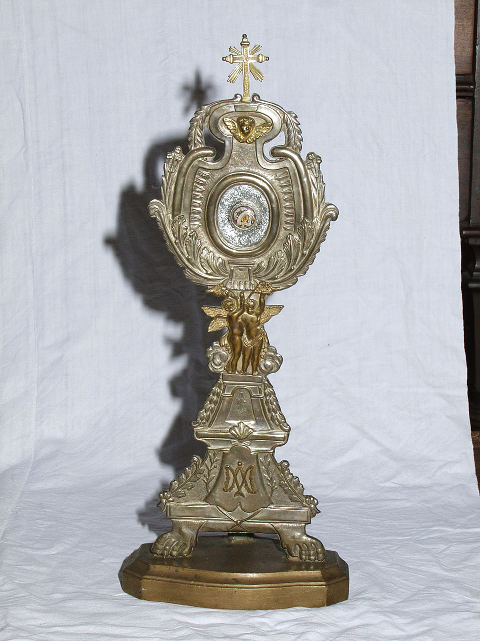 reliquiario - a ostensorio - bottega marchigiana (prima metà sec. XX)