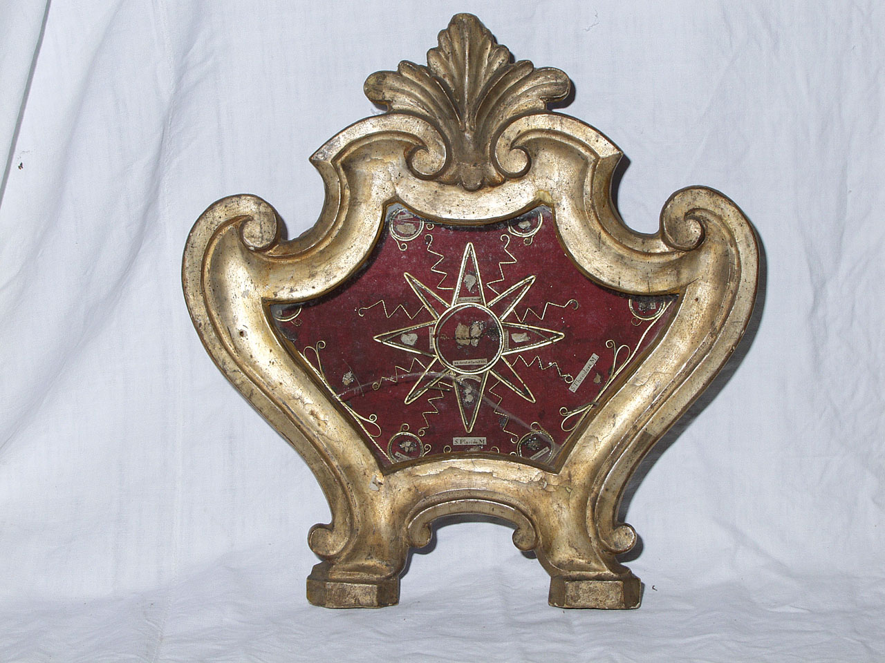 reliquiario - a tabella - bottega marchigiana (sec. XIX)