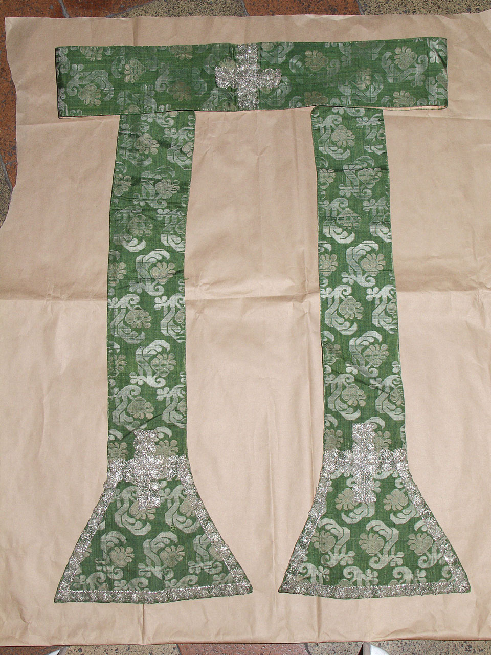 stola, elemento d'insieme - manifattura romana (sec. XIX)