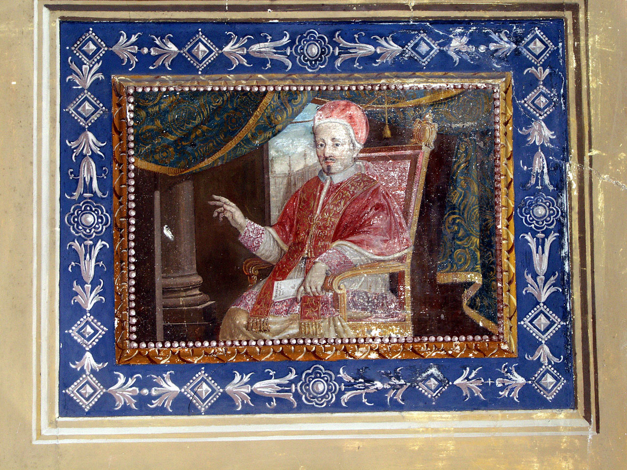 ritratto di papa (dipinto, elemento d'insieme) - ambito marchigiano (seconda metà sec. XVIII)