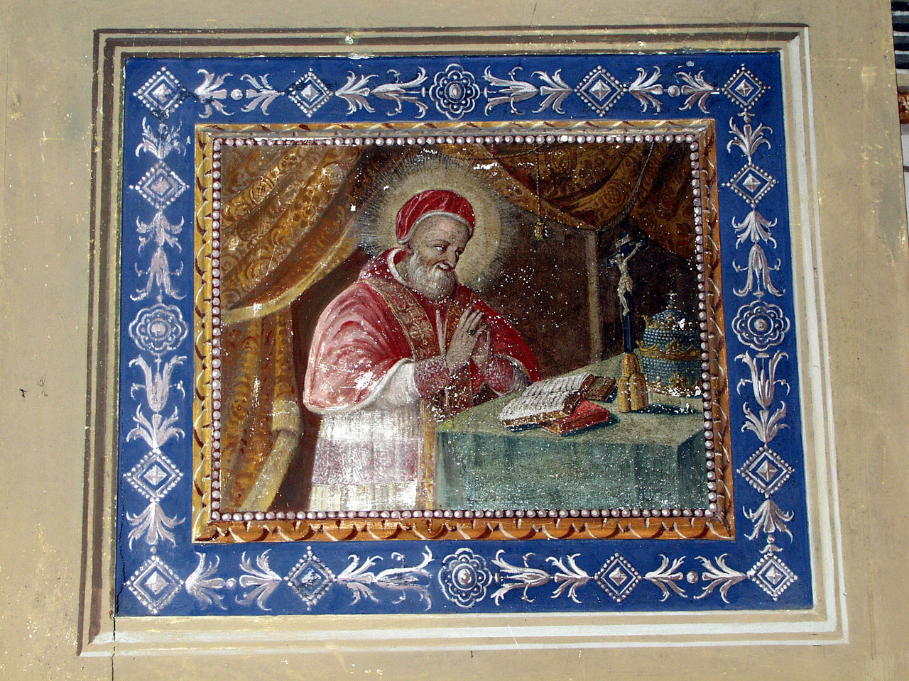 ritratto di papa (dipinto, elemento d'insieme) - ambito marchigiano (seconda metà sec. XVIII)