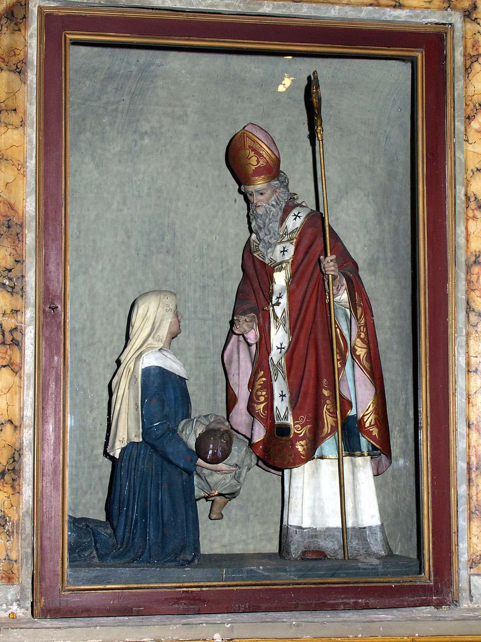 San Biagio (statua) - bottega marchigiana (seconda metà sec. XIX)