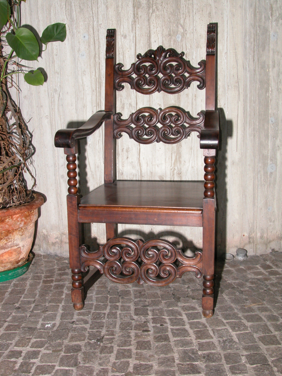 sedia - bottega marchigiana (prima metà sec. XX)