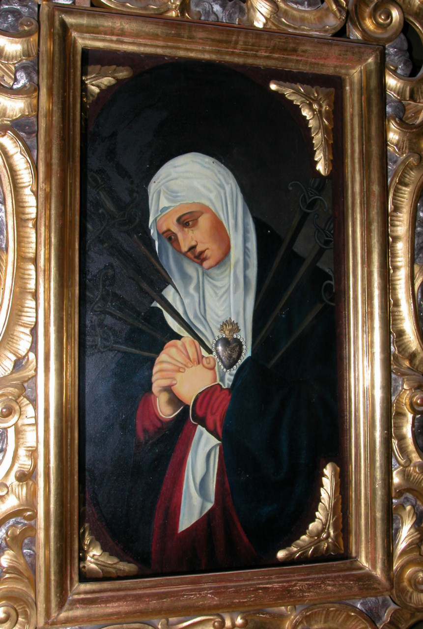 Madonna degli Artieri, Madonna Addolorata (dipinto, elemento d'insieme) - ambito marchigiano (metà sec. XX)