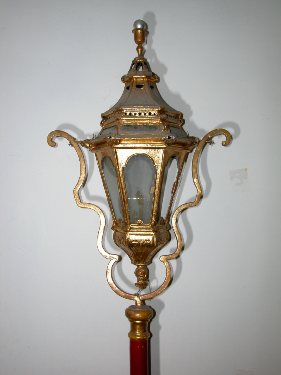 lanterna processionale, coppia - bottega marchigiana (seconda metà sec. XIX)