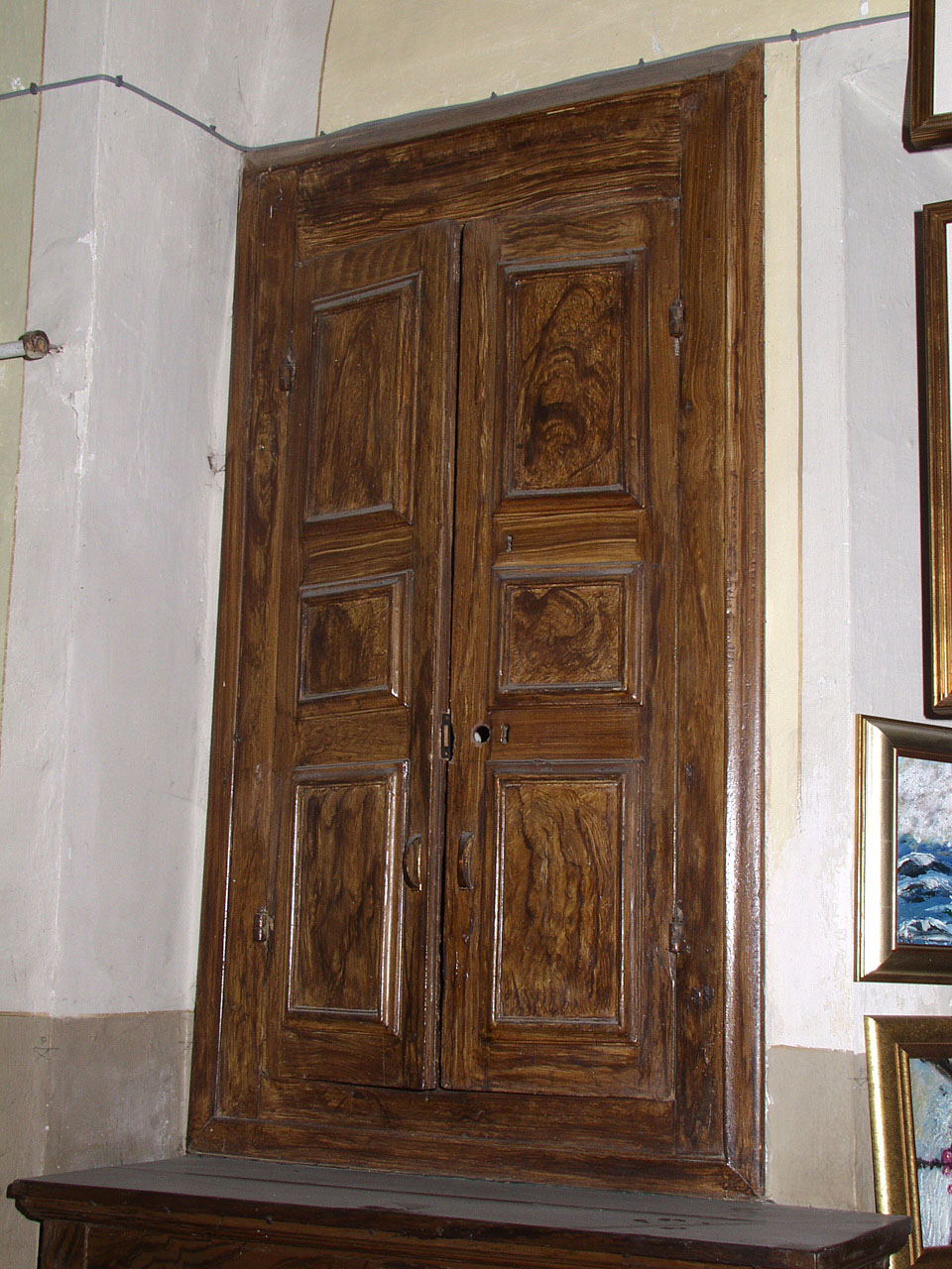 armadio - a muro, coppia - bottega marchigiana (prima metà sec. XX)