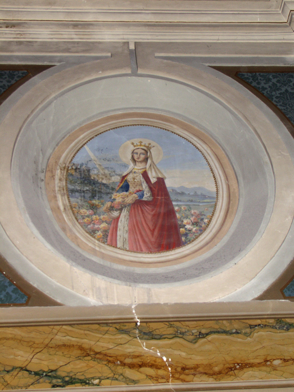 Santa Elisabetta d'Ungheria (dipinto) di Gentili Tommaso (secondo quarto sec. XX)