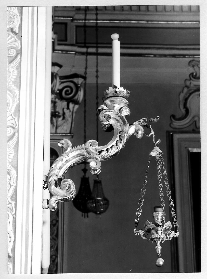 reggilampada a bracci, coppia - bottega marchigiana (sec. XVII)