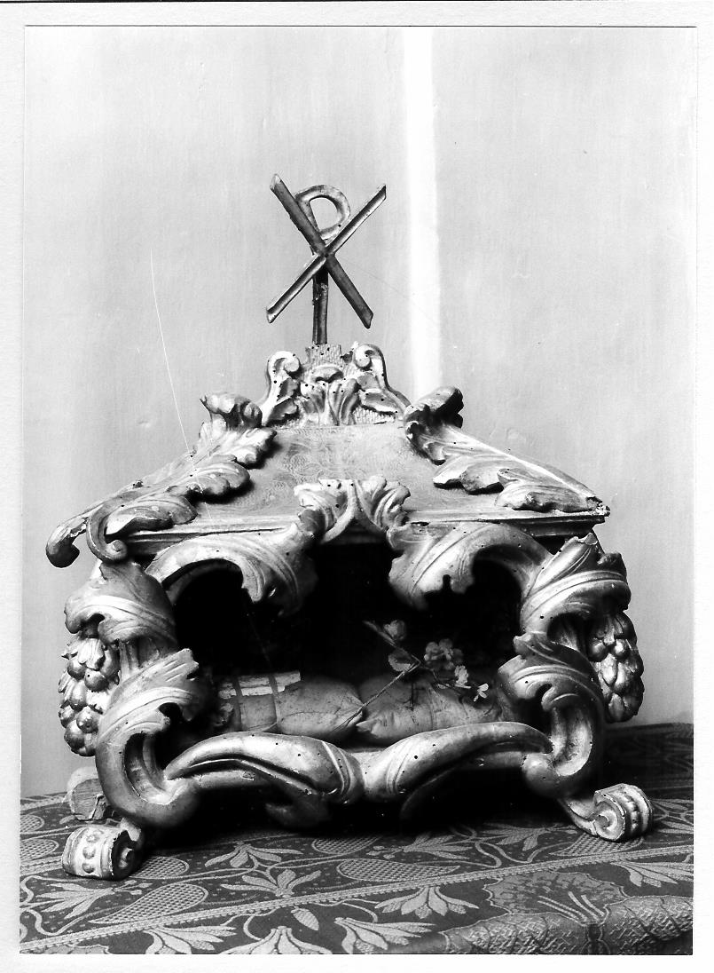 reliquiario a teca - a cassetta, coppia - bottega marchigiana (seconda metà sec. XVII)