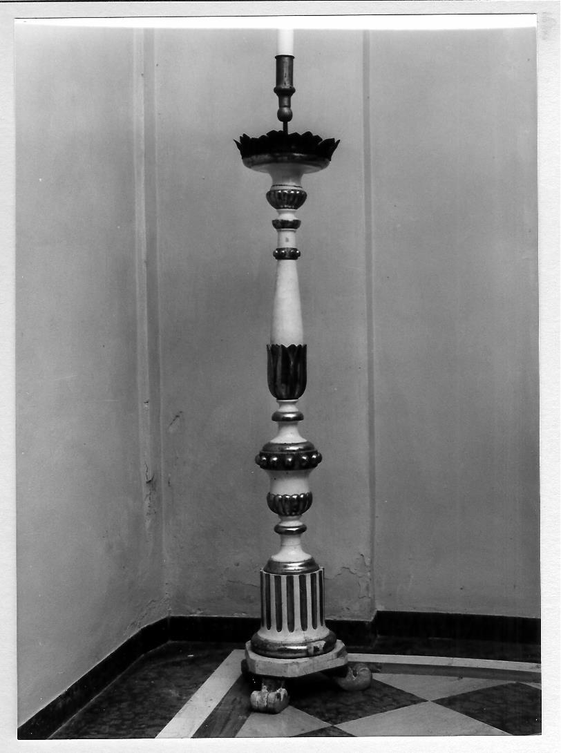 candeliere, coppia - bottega marchigiana (fine/inizio secc. XVIII/ XIX)